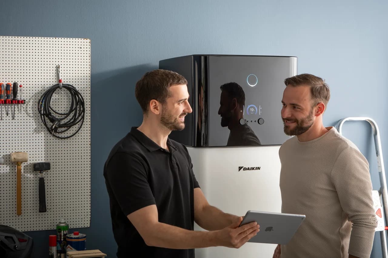 Uitleg bij een Daikin-binnenunit; officiële fabrikantfoto